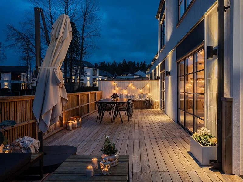 Byggnation av uteplatser Loftabro Frillesas