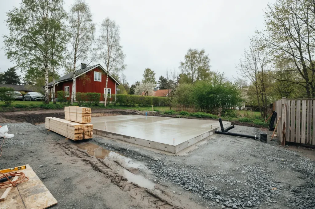 garagebygge p villatomten planering grund stomval och vanliga misstag att undvika